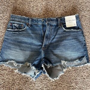 Abercrombie Curve Love High Rise Mom Shorts